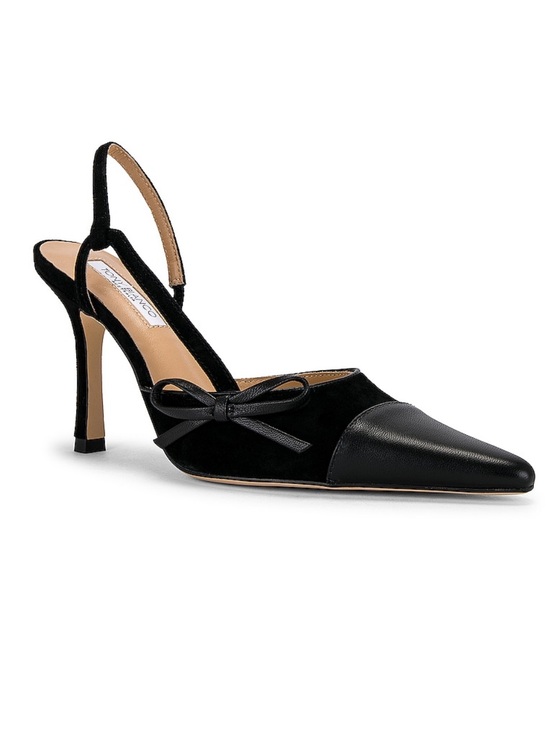 Tony Bianco Shoes - Tony Bianco Harmony Bow Detail Pointed Cap Toe Slingback in Black Revolve 8